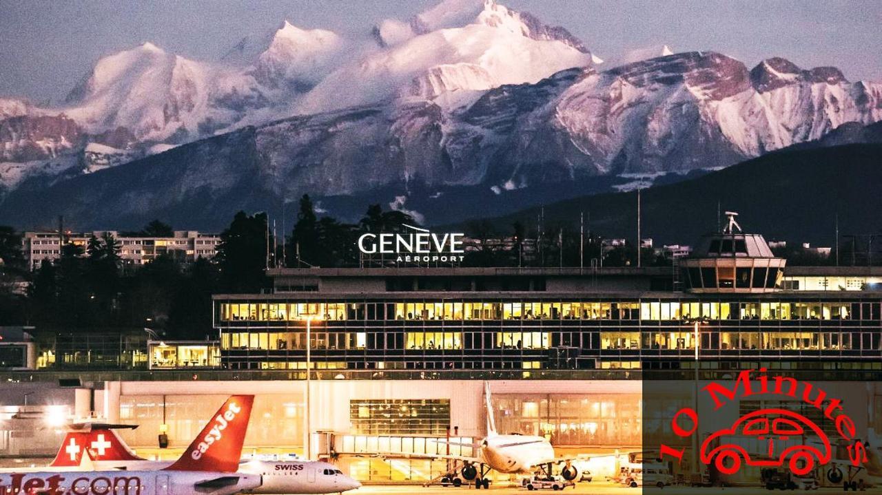 Location Chambres Le Panorama - Aeroport Geneve - Pays De Gex Chevry  Buitenkant foto